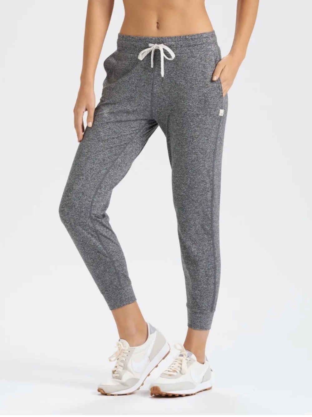 Vuori Performance Jogger Heather Grey Relaxed Athletic Sweatpants, Women's Small